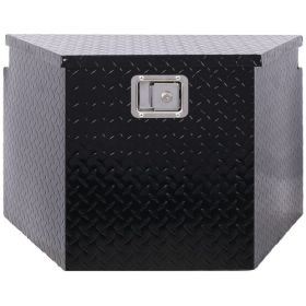 29inch Aluminum Tool Box,heavy Duty Truck Bed Tool Box,outdoor Trailer Pickup Storage Tool Box,RV Storage Organizer,underbody Box W Lock Keys,bla
